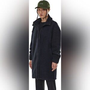 Vallier Sz M Valby Black Sherpa Coat